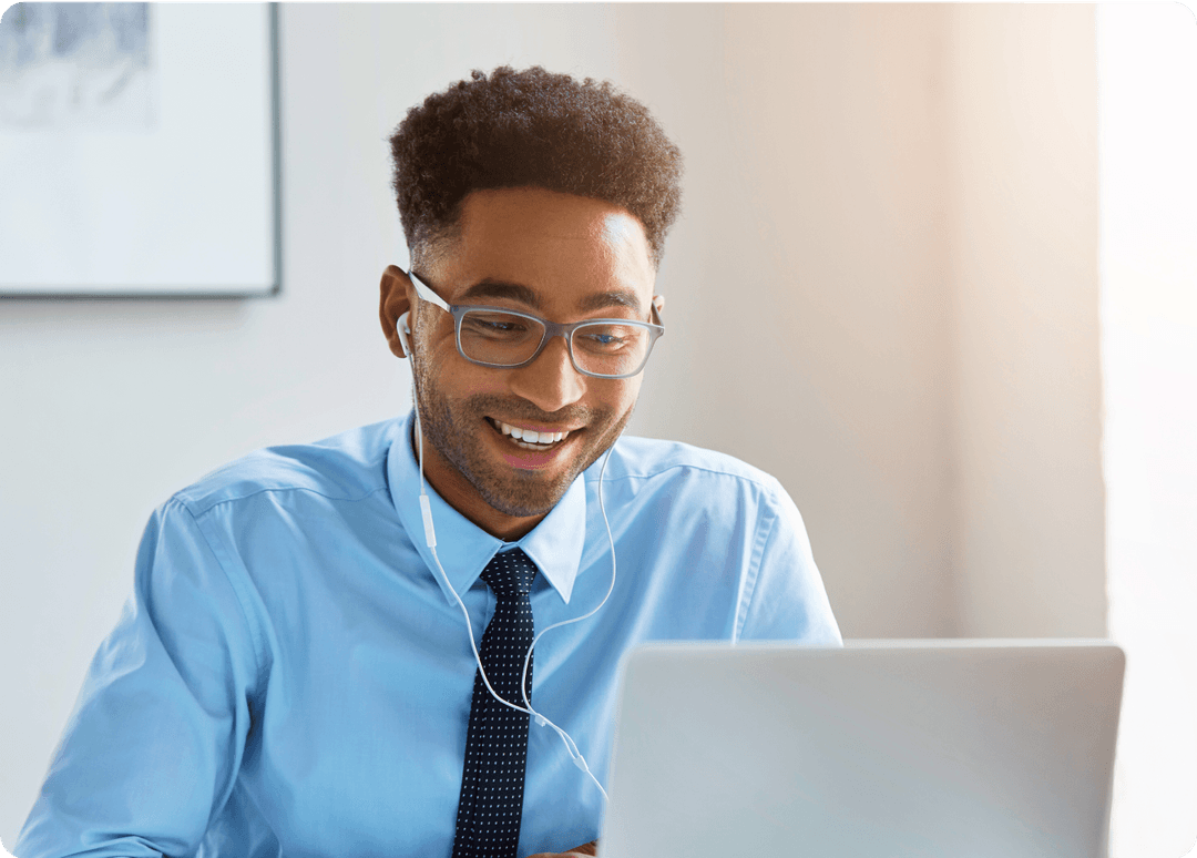 A man with his laptop